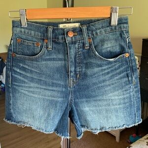 Madewell High Rise Jean Shorts Blue Women’s 23